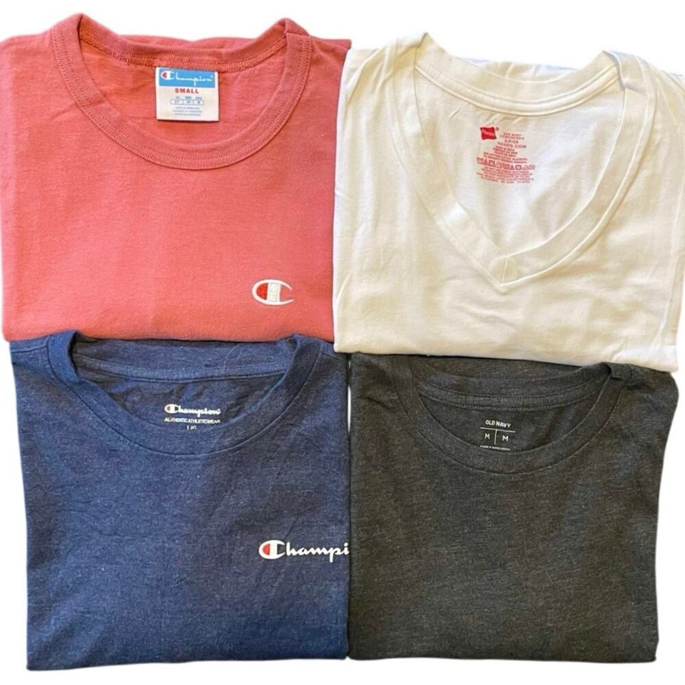 Reseller Bundle 4 Blank Shirts- Champion, Old Navy, Hanes